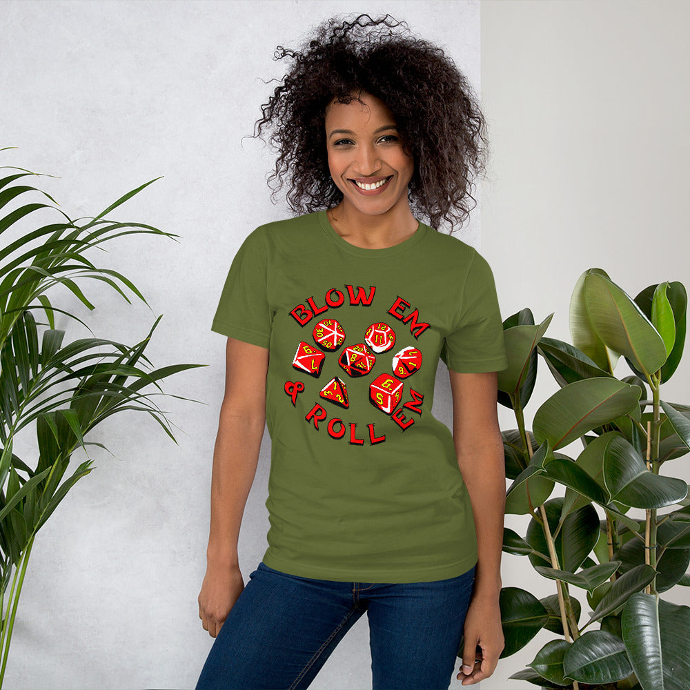 Blow 'Em & Roll 'Em Unisex t-shirt